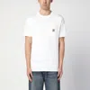 Carhartt Men White Cotton T-shirt, L Luxury T-shirts For Men Darveys In White