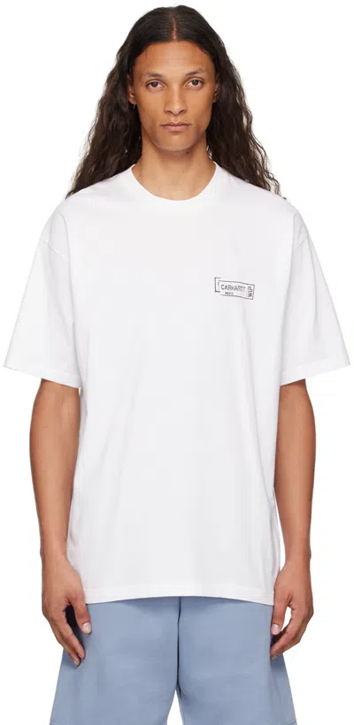 Carhartt Stamp Logo-print T-shirt In White