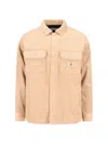 Carhartt Double Chest Pockets Utility Jacket In Beige