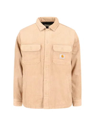 Carhartt Double Chest Pockets Utility Jacket In Beige