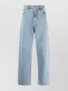 Carhartt Wide Leg Cotton Blend Denim Trousers