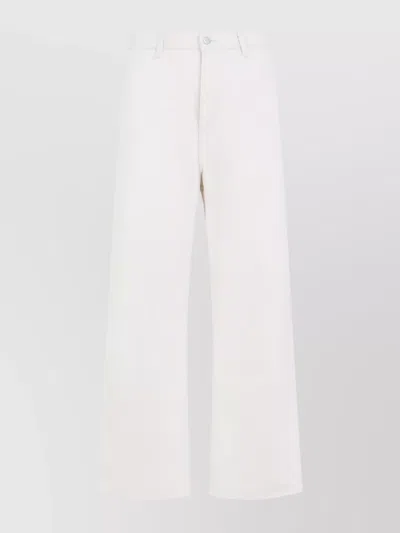 CARHARTT WIDE LEG COTTON TROUSERS WITH SIDE POCKETS