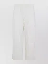 Carhartt Wide Leg Cropped Trousers Pockets In White