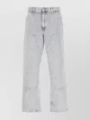 Carhartt Work In Progress Double Knee Organic Cotton Canvas Carpenter Pants In Silver