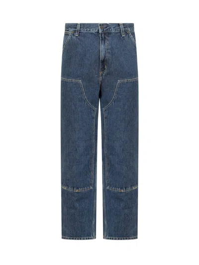 Carhartt Double Knee Jeans In Blue