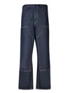 Carhartt Logo-patch Straight-leg Jeans In Black