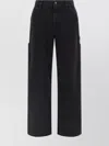 Carhartt Wide Leg Jeans With Side And Back Pockets In Brown