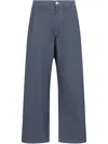 Carhartt Blake Pants With Front Dart And Loose Tapered Fit In Blue