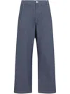 Carhartt Blake Pants With Front Dart And Loose Tapered Fit In Blue