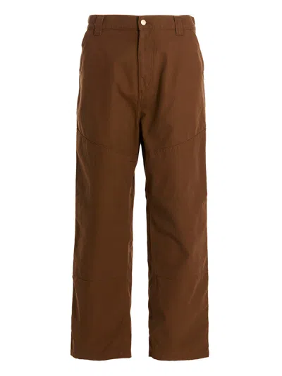 Carhartt Brown Wide Panel Trousers