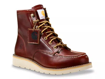 Carhartt Wide Width 1889 Soft Toe Wedge Work Boot In Brown
