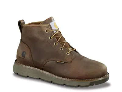 Carhartt Wide Width Millbrook Waterproof Steel Toe Wedge Boot In Brown