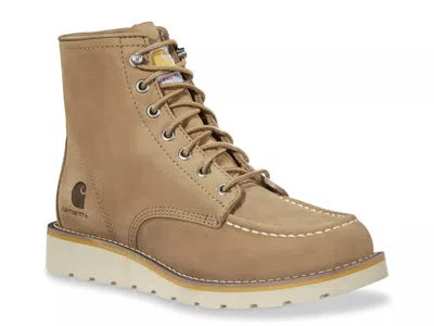 Carhartt Wide Width Moc Soft Toe Wedge Boot In Brown