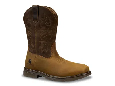 Carhartt Wide Width Montana 11" Waterproof Wellington Work Boot In Brown