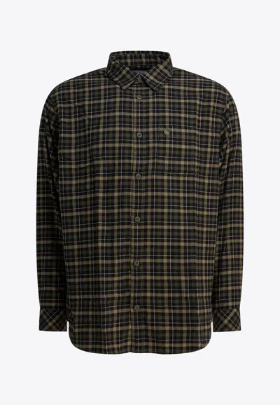 Carhartt Widmark Long-sleeved Shirt In Brown