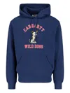 Carhartt Graphic Hooded Sweatshirt Kangaroo Pocket In Blue