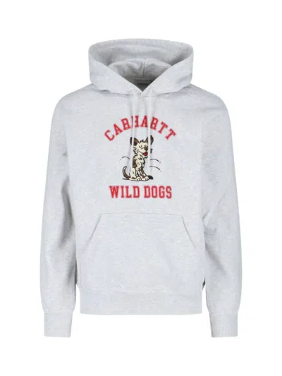 Carhartt Wild Dog Hoodie In Gray