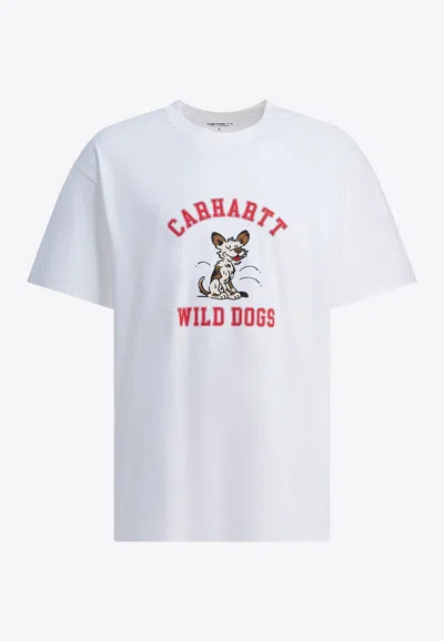 Carhartt Wild Dog Printed T-shirt In White