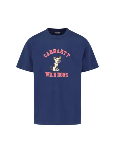 Carhartt 'wild Dog' T-shirt In Blue