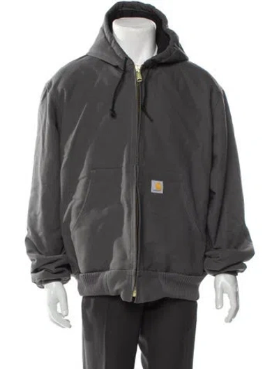Pre-owned Carhartt Windbreaker In Gray