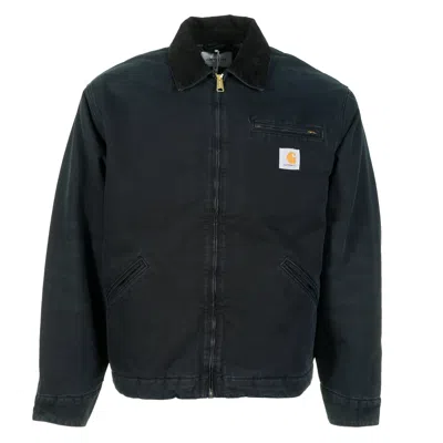 CARHARTT WINTER OG DETROIT JACKET AGED CANVAS BLACK