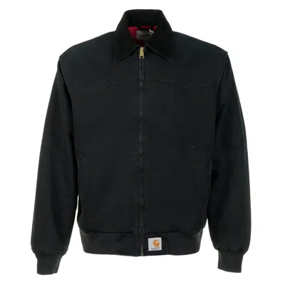 Carhartt Winter Og Santa Fe Jacket Black Grind Wash