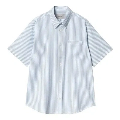 Carhartt Wip Ss Phelps Shirt In Ssxx Phelps Stripe Bluebird