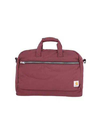 Carhartt Wip 100% Nylon Suitcase Bag For Men In Red