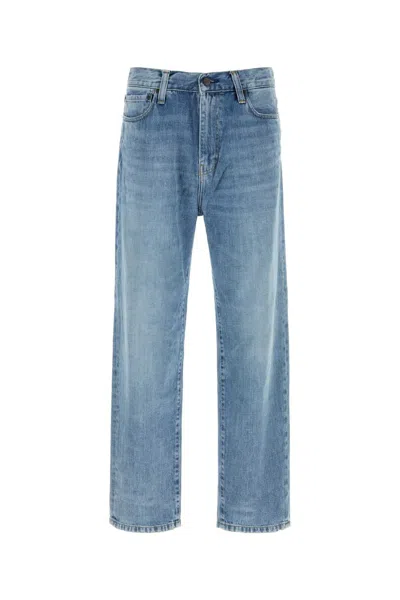 Carhartt Wip Denim Aaron Pant In Blue