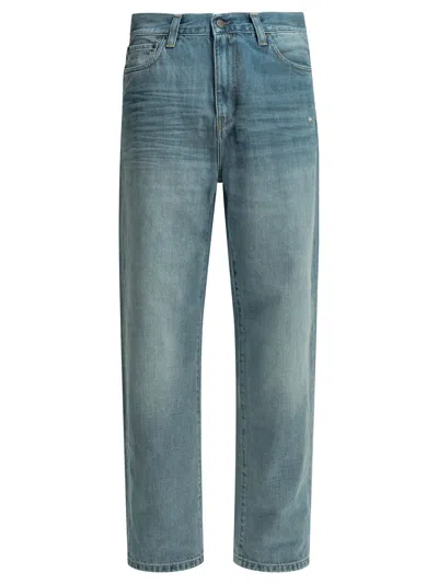 Carhartt Aaron Wide-leg Faded Jeans In Blue