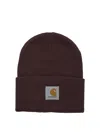 Carhartt Wip "acrylic Watch" Beanie In Burgundy