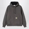 Carhartt Work In Progress Active Canvas Hooded Jacket In Gray