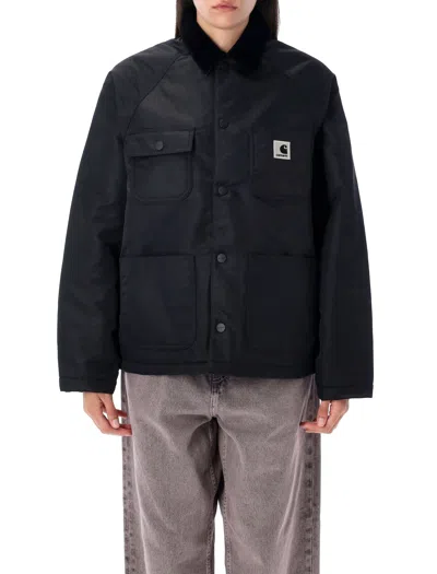 Carhartt Alumni Chore Coat Velvet Collar In Black