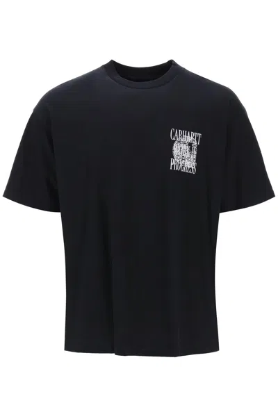 Carhartt Always A Wip Slogan T-shirt In 89xx