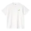 Carhartt Wip Ss Amarican Script Tshirt In White