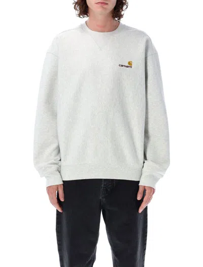 Carhartt Sweatshirt  Wip Herren Farbe Yellow Cream In Ash Heather