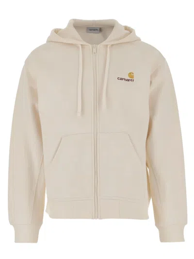 Carhartt Wip American Script Sweatshirt In Sand