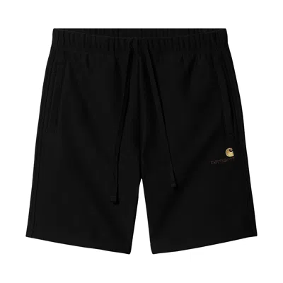 Pre-owned Carhartt Wip American Script Sweatshort 'black'