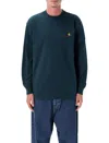Carhartt Wip American Script T-shirt In Black