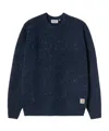 Carhartt Wip Anglistic Crewneck Knitted Jumper In Blue