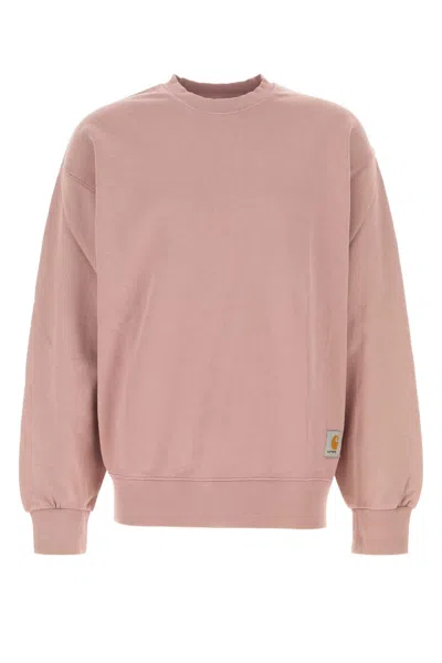 CARHARTT CARHARTT WIP ANTIQUED PINK COTTON HUDSON SWEAT