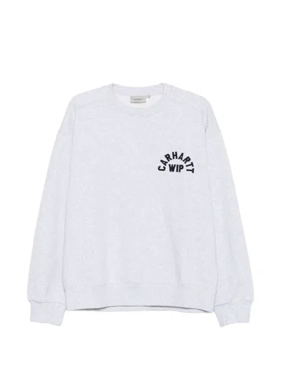 Carhartt Wip Arch Script Mini Sweatshirt In White