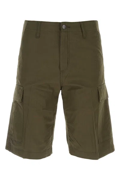 Carhartt Wip Army Green Cotton Regular Cargo Short