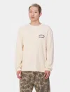 Carhartt Work In Progress Heart Train Pocket Sweatshirt In Ecru