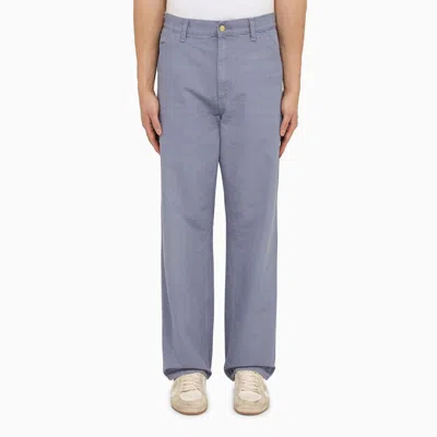 CARHARTT SINGLE KNEE PANT BAY BLUE IN ORGANIC COTTON