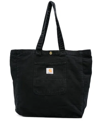 Carhartt Wip Bayfield Organic Cotton Tote In Black