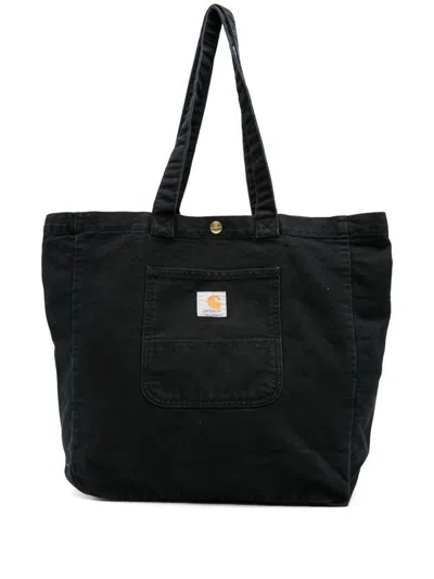 Carhartt Wip Bayfield Organic Cotton Tote In Black