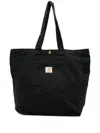 Carhartt Wip Bayfield Organic Cotton Tote In Black