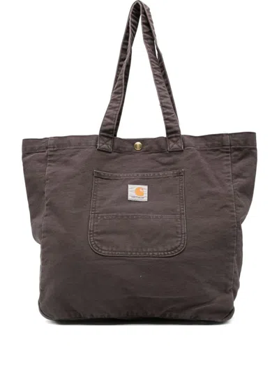 Carhartt Wip Bayfield Organic Cotton Tote In Brown
