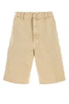 Carhartt Wip Beige Denim Single Knee Short In Brown